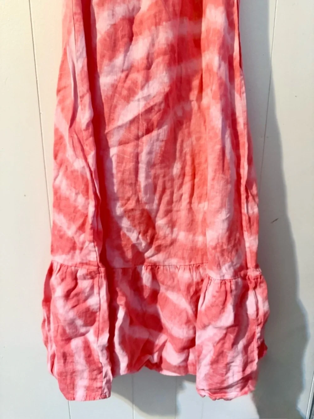 Bellambia Pink Tie-Dye Maxi Dress, XS